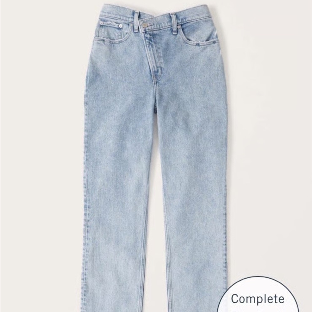 Abercrombie & Fitch Light Blue High Rise Jeans